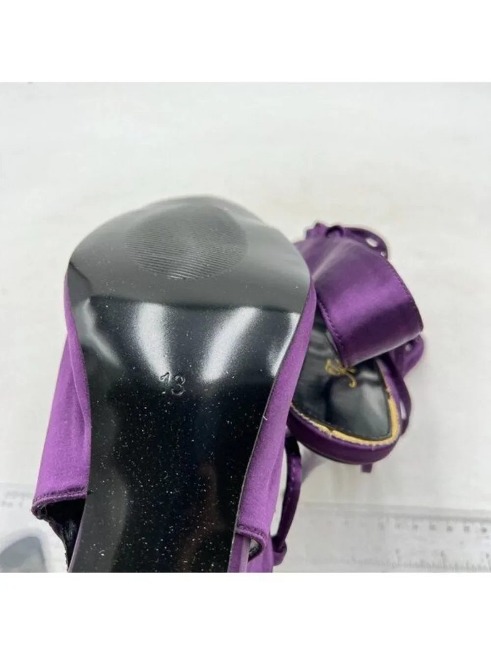 Women's Peep Toe Stilettos High Heeled Sandals Fashion Lace Up Zip Ladies Purple